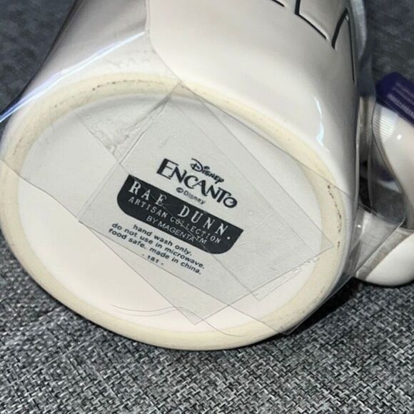 NWT Rae Dunn Disney Encanto ABUELA White Ceramic Iridescent Candle Topper Mug - Picture 4 of 12